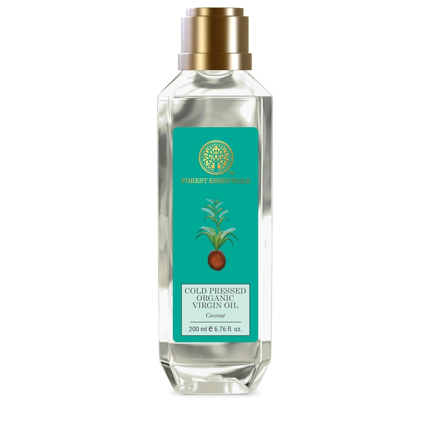 Forest Essentials Organic Coconut Oil for Hair & Skin, 200ml