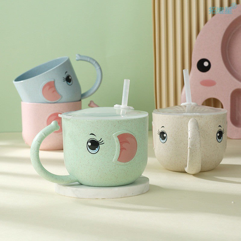 Kidula Silicone Baby Feeding Bottle - BPA-Free Straw Mug for Toddlers