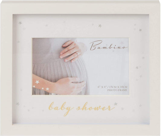 Bambino 6 x 4 Cream MDF Pregnancy Photo Frame baby shower