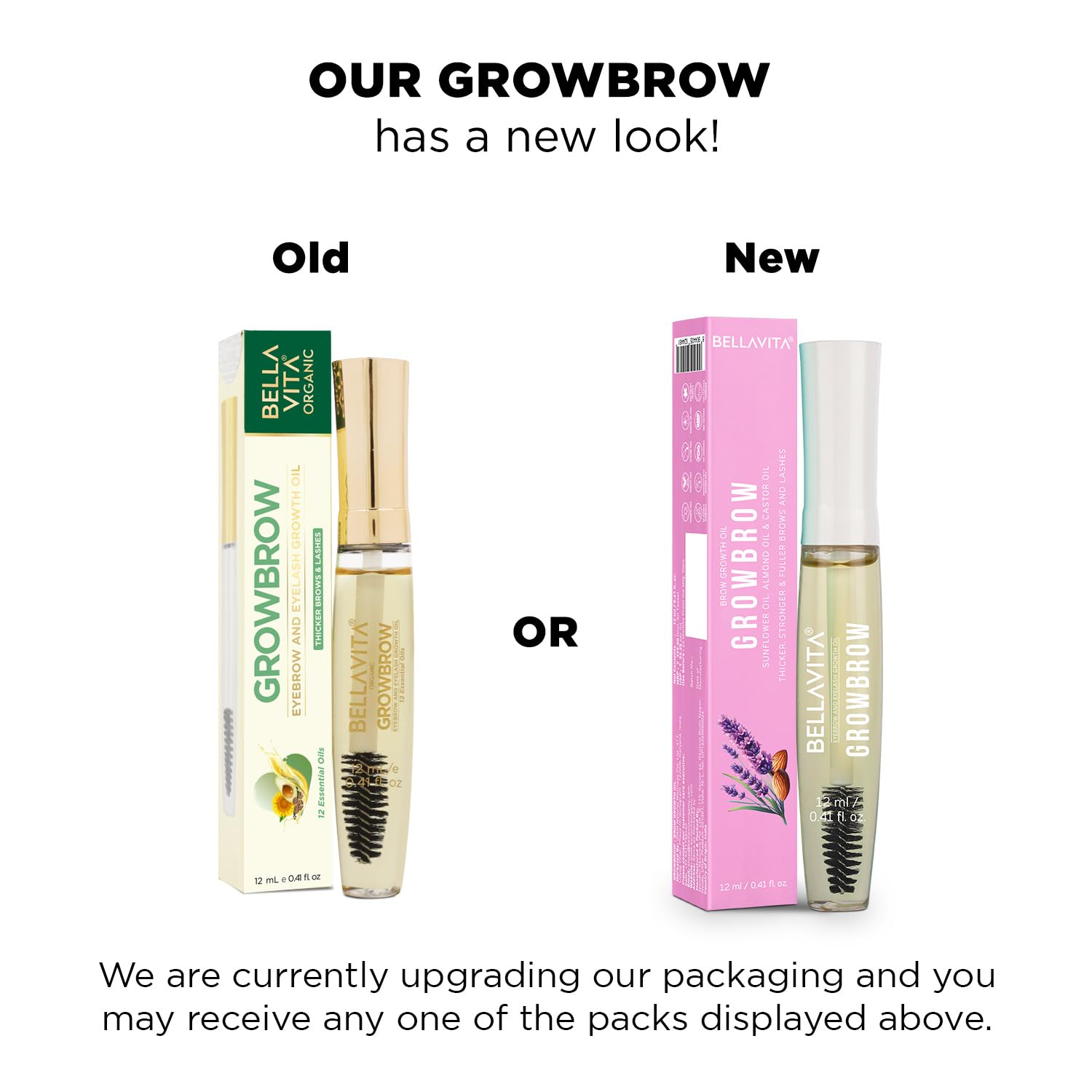 Bella Vita Organic Lash & Brow Growth Serum with Castor & Onion Oil 12ml