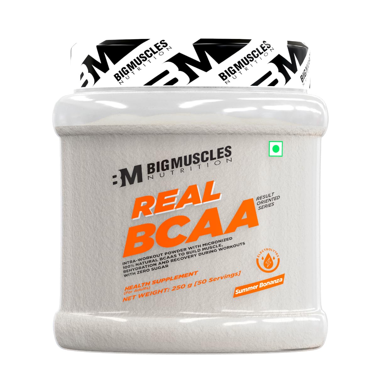 Bigmuscles BCAA Powder with Electrolytes 450g for Muscle Recovery