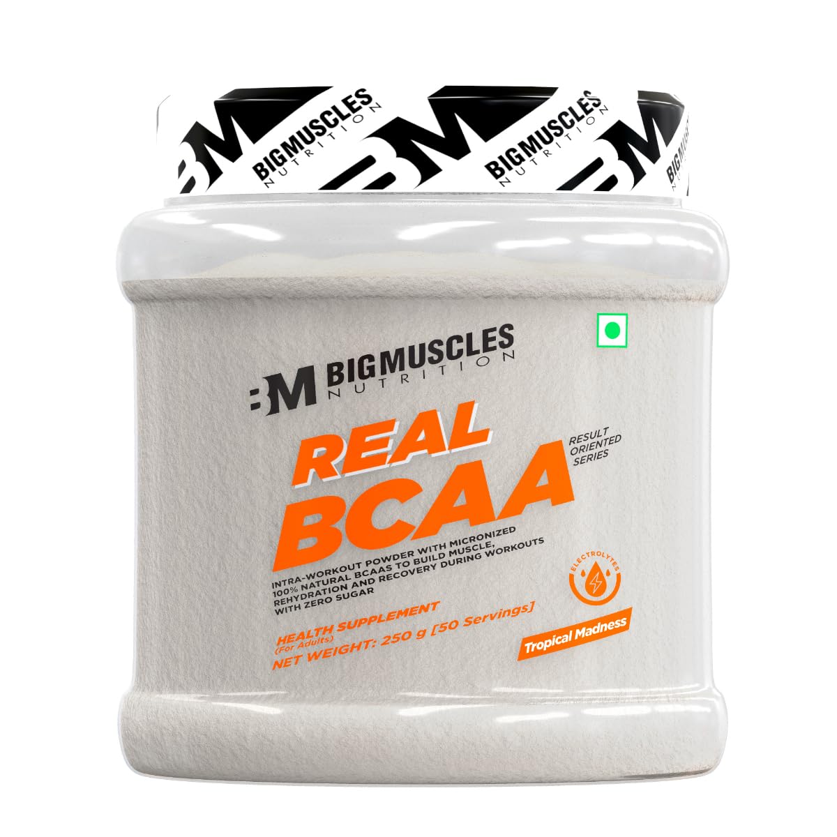 Bigmuscles BCAA Powder with Electrolytes 450g for Muscle Recovery