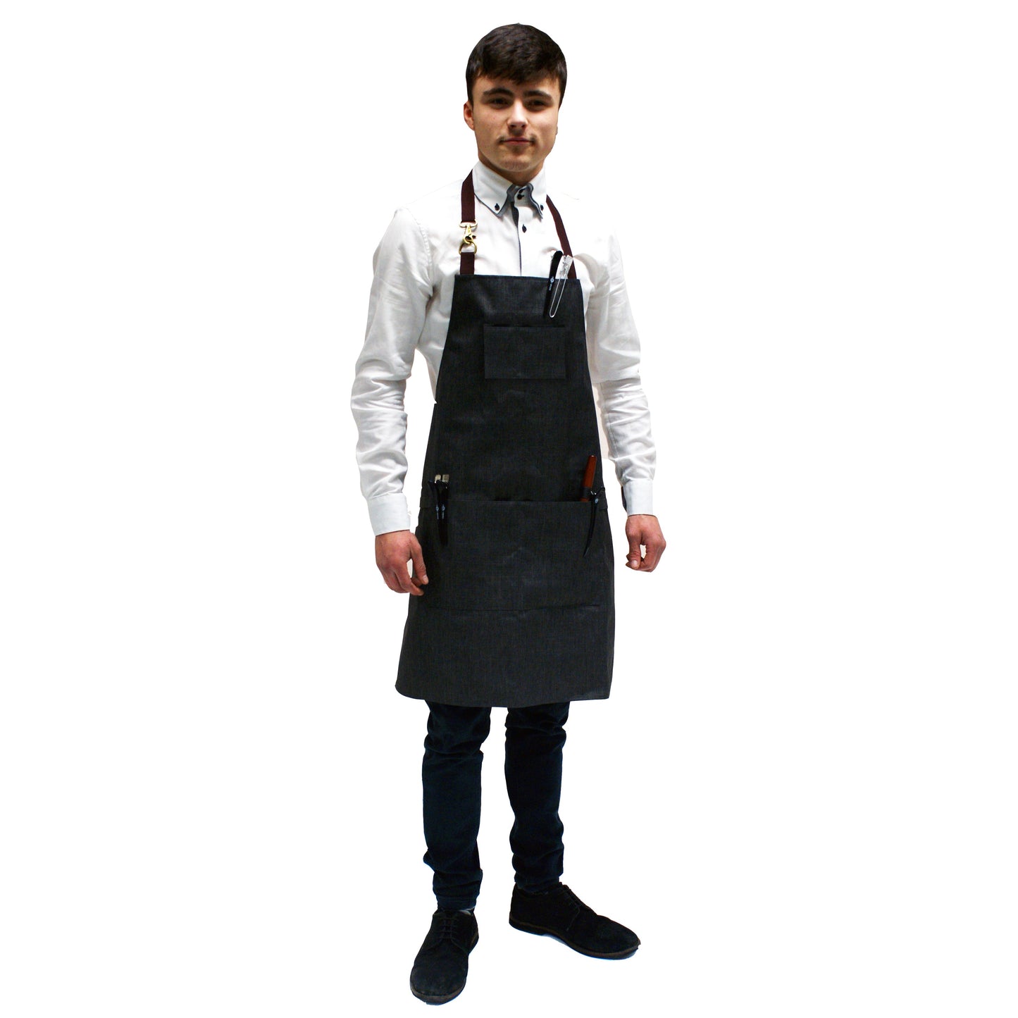 Barbers Apron Charcoal