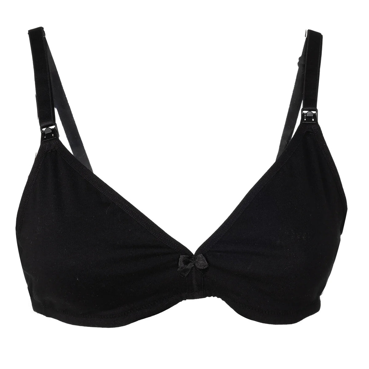 Baby Mom Bow Detail Women's Jersey Non-Padded Nursing Bra