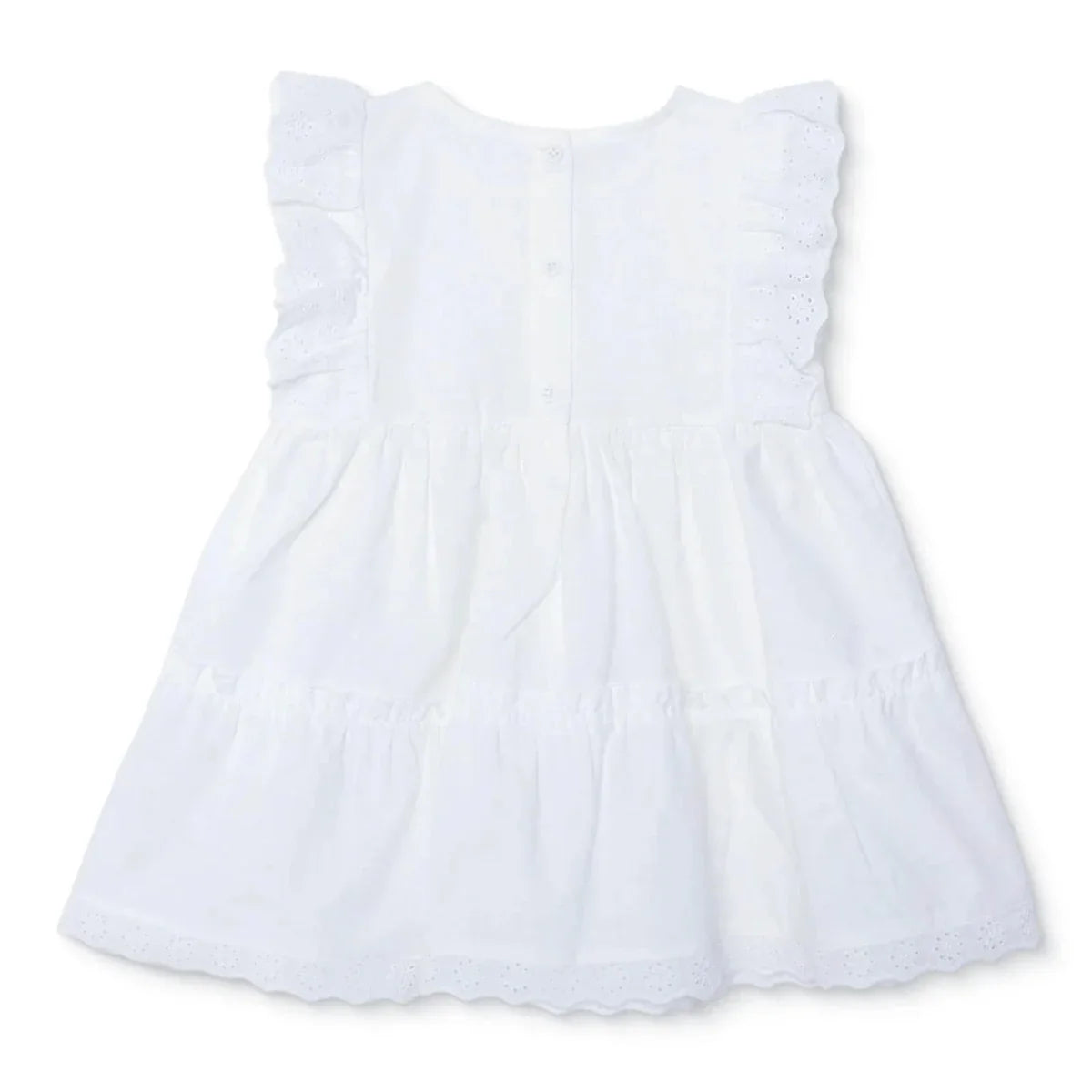HelloBaby Short Sleeve Poplin Baby Dress (6-9 Months to 4-5 Years)