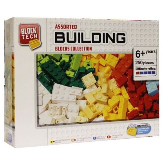 Block Tech Assorted Building Blocks Collection 250 Pieces