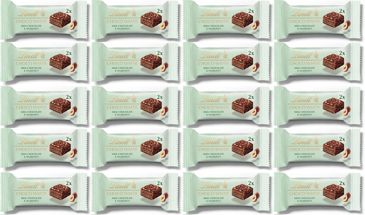 20 x Lindt Choco Wafer Milk Hazelnut  - 30GM