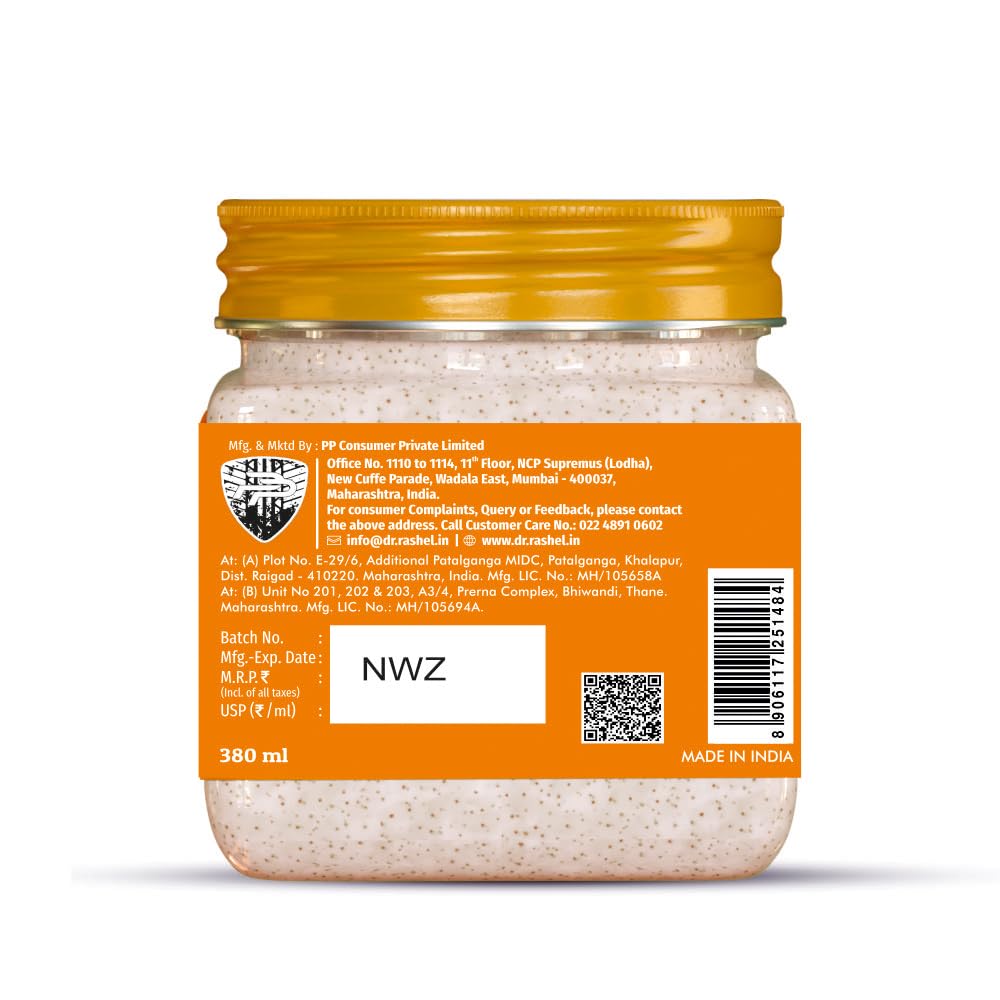 DR.RASHEL Vitamin C Face & Body Scrub 380ml Exfoliator for All Skin Types