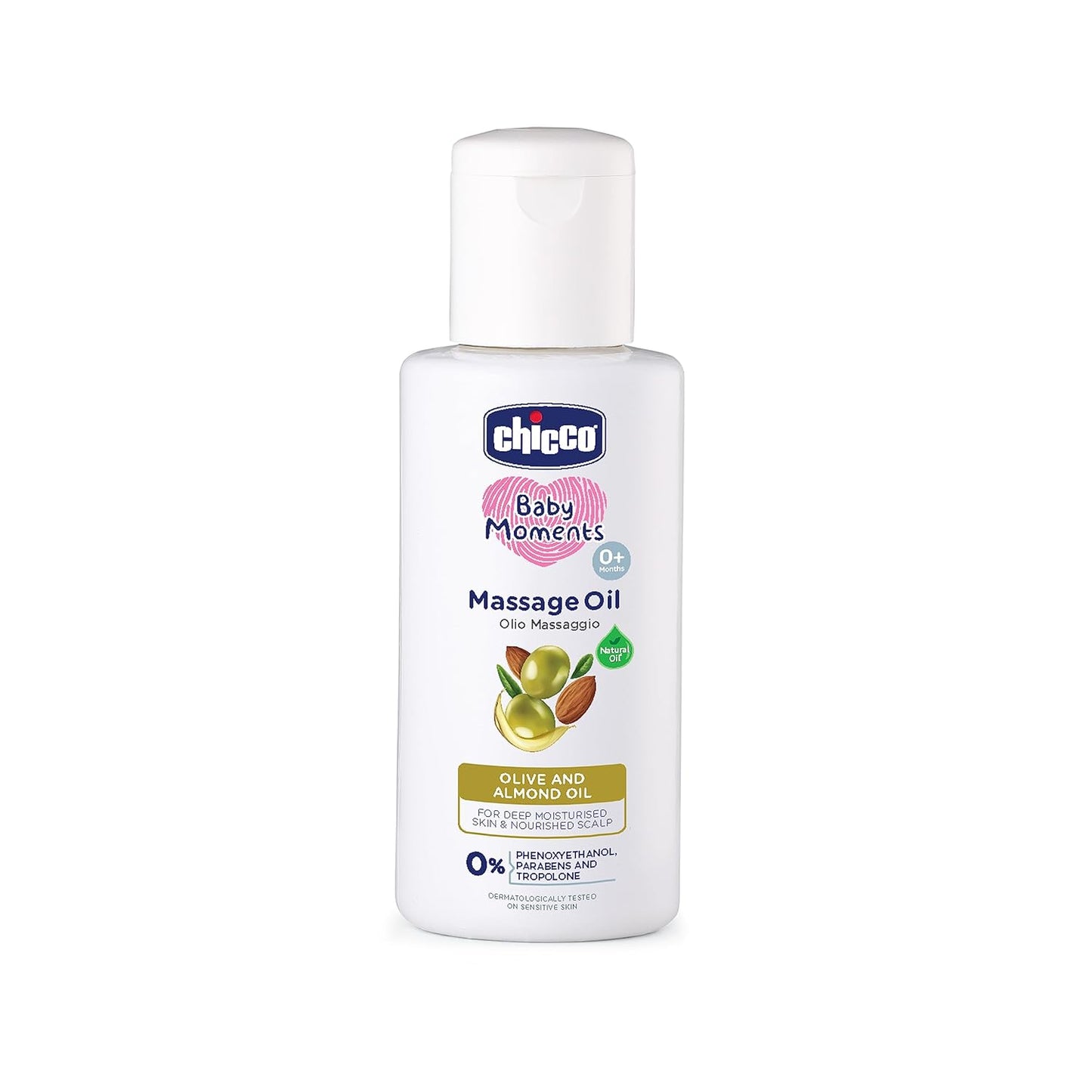 Chicco Baby Massage Oil 200ml Non-Sticky Moisturizing Formula