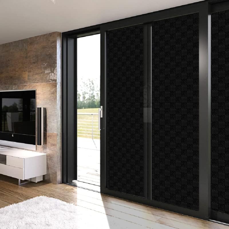 Window Privacy Film Non Adhesive Blackout Frosted Anti UV 90x300cm Qualsen
