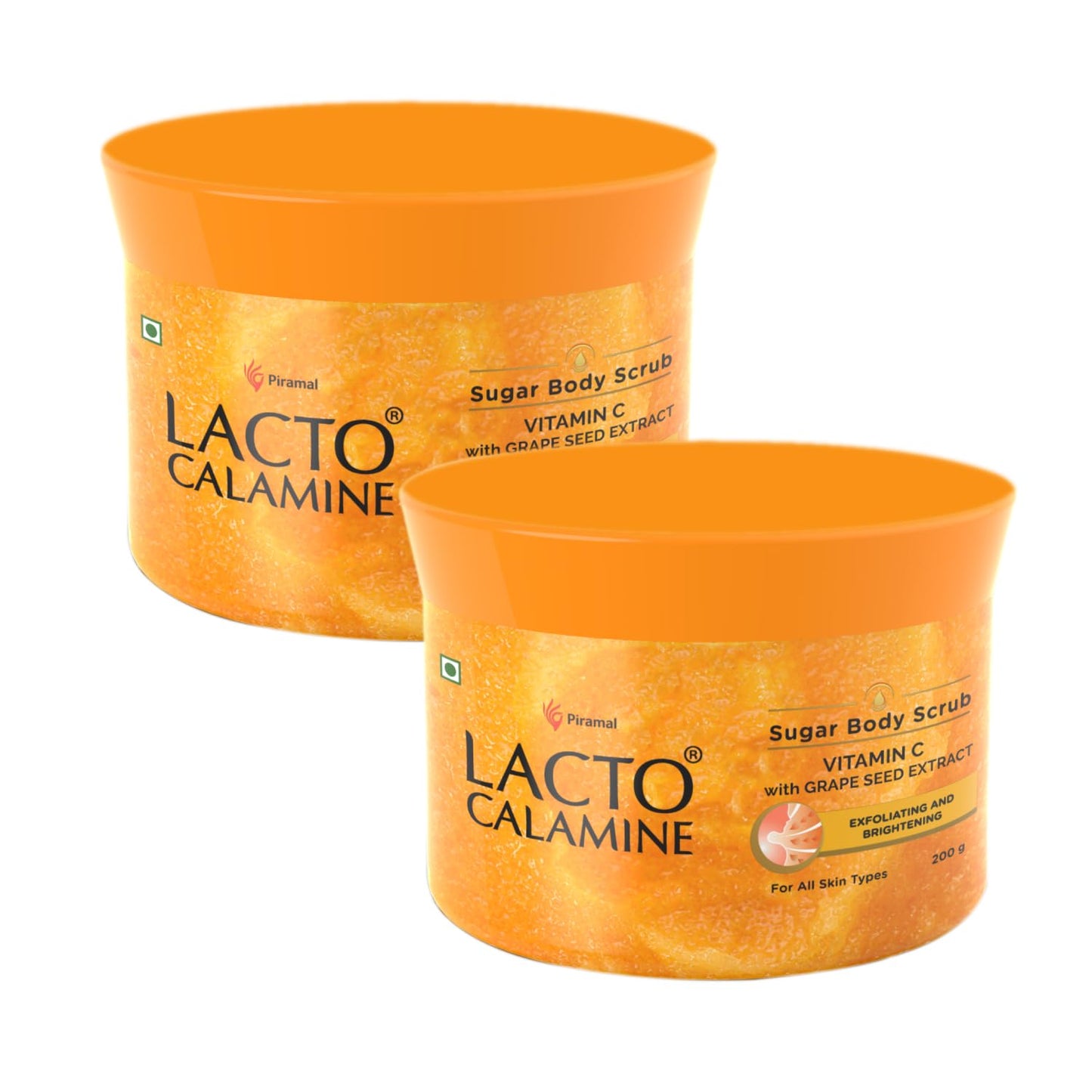 Lacto Calamine Vitamin C Body Scrub 200g Exfoliator for Glowing Skin
