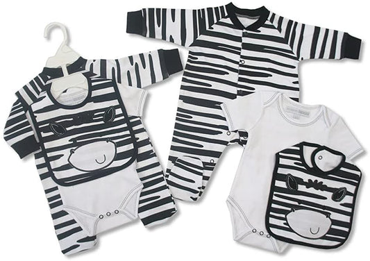 : Fantastic Baby 3pc cotton Zebra set by Nursery Time 0-3 months