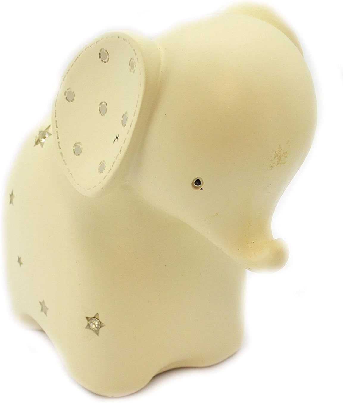 Bambino by Juliana Resin White Elephant & Stars Money Box