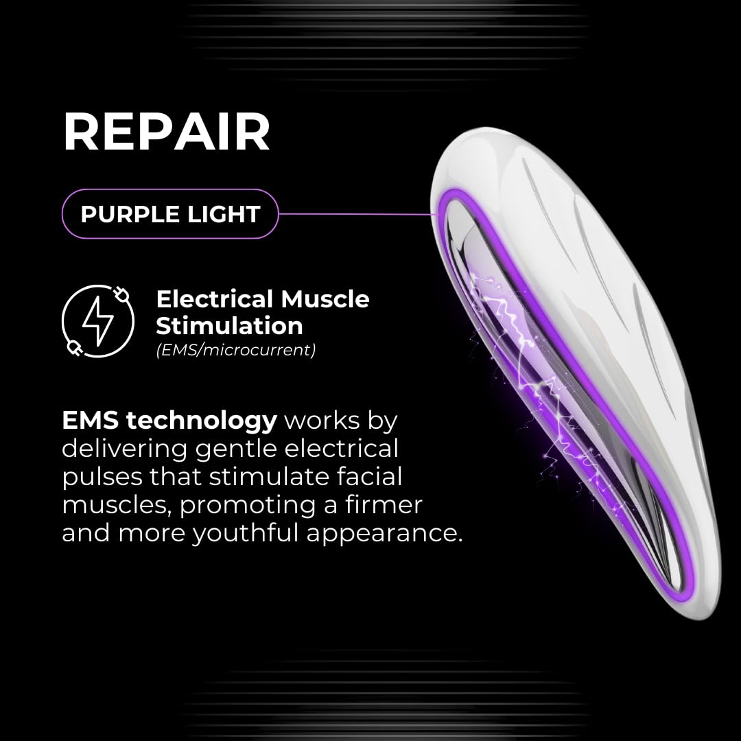 Numour G.O.A.T Smart Gua Sha Face Massager with LED & EMS Therapy