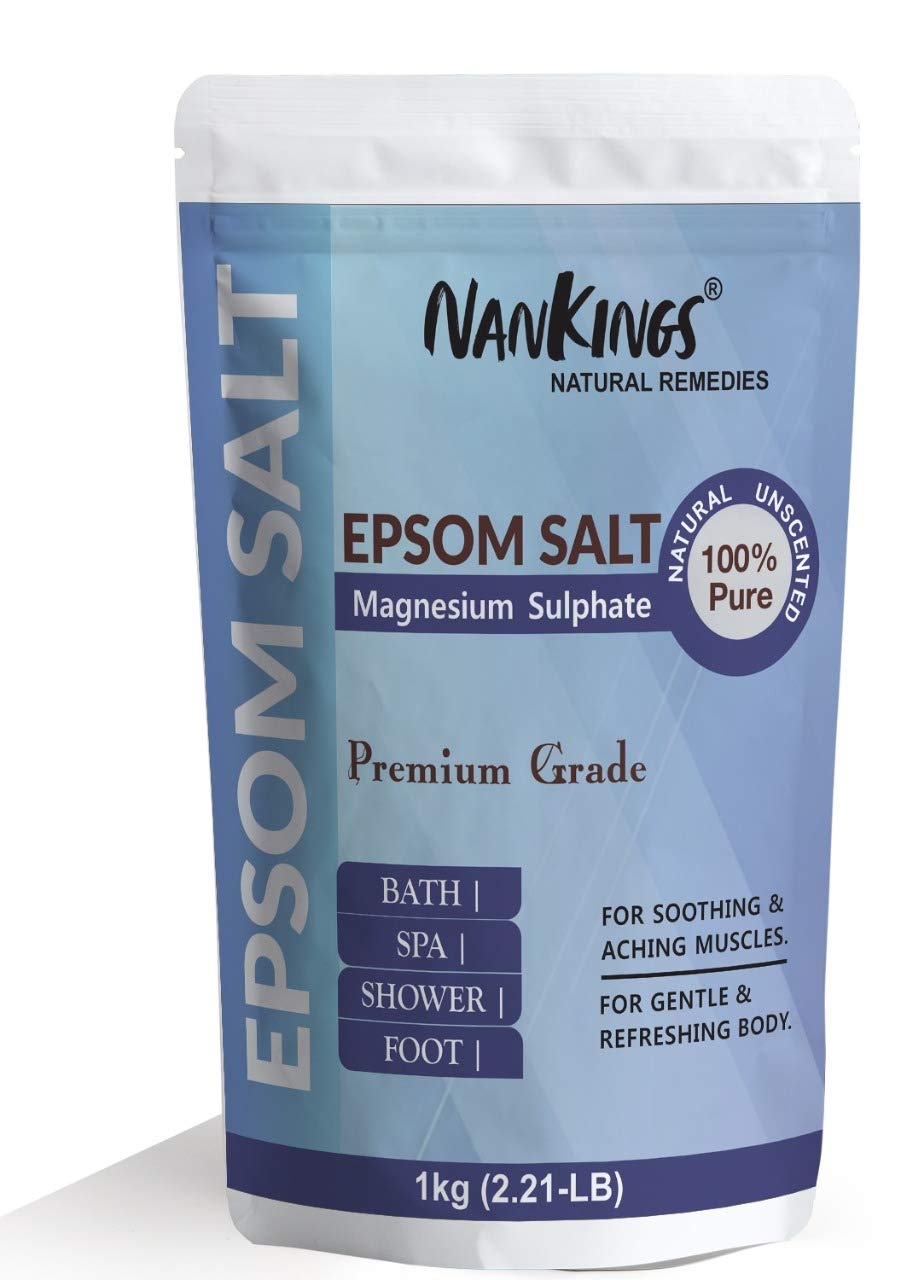 Lavender Bath Salt 1kg Soothing Aromatherapy with Epsom
