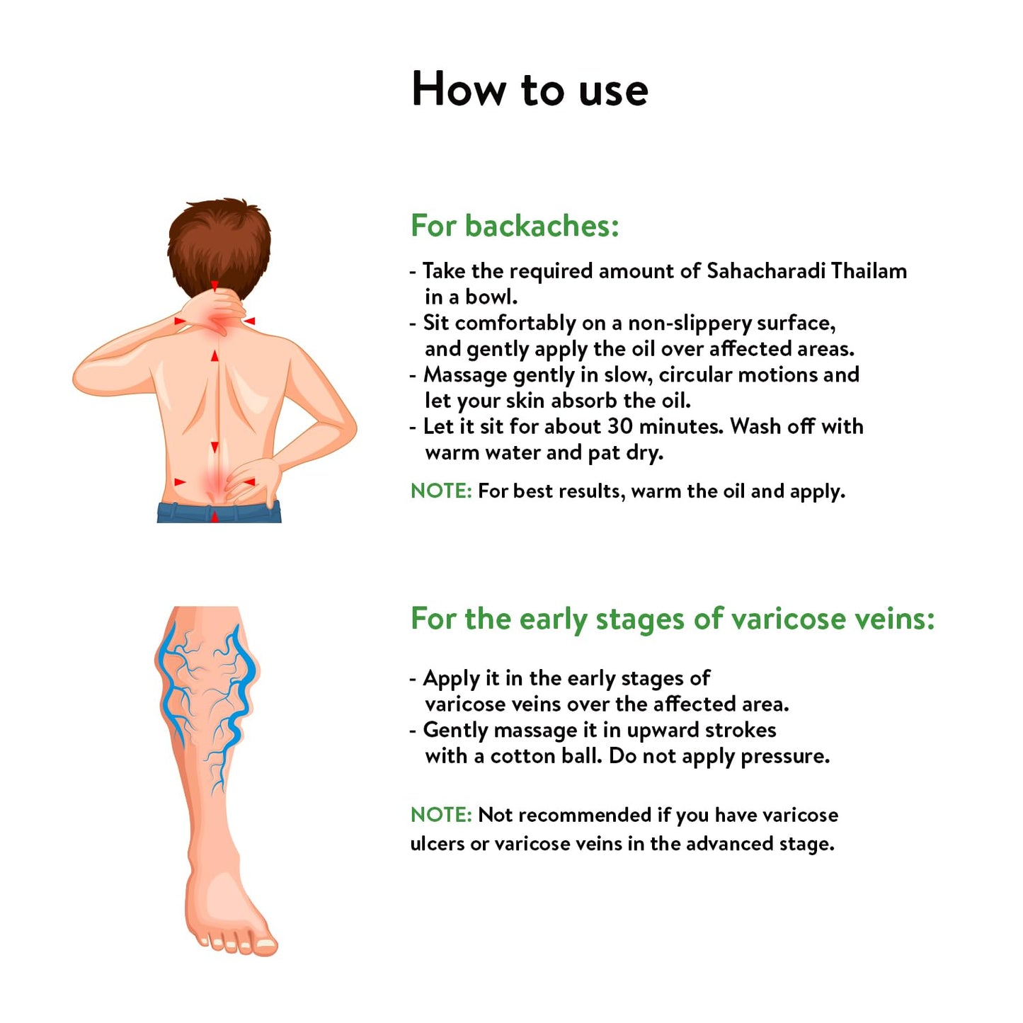 Ayurvedic Sahacharadi Thailam 450ml Back Pain & Sciatica Relief Oil