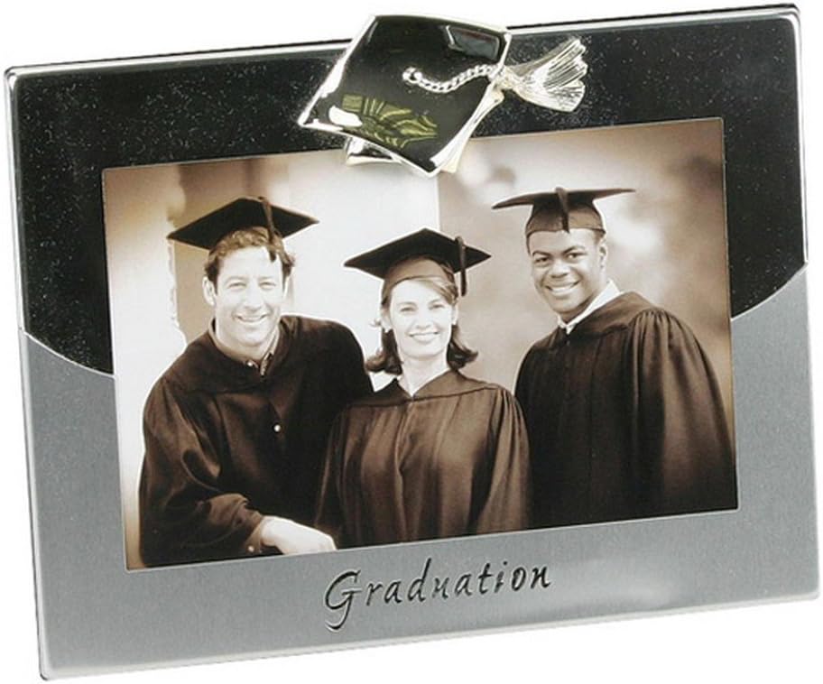 2 tone Silver-plated Frame - Graduation Photo Frame 4" x 6"