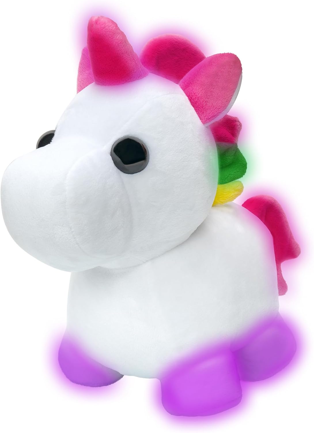 Adopt Me! Neon Unicorn Light-Up Plush