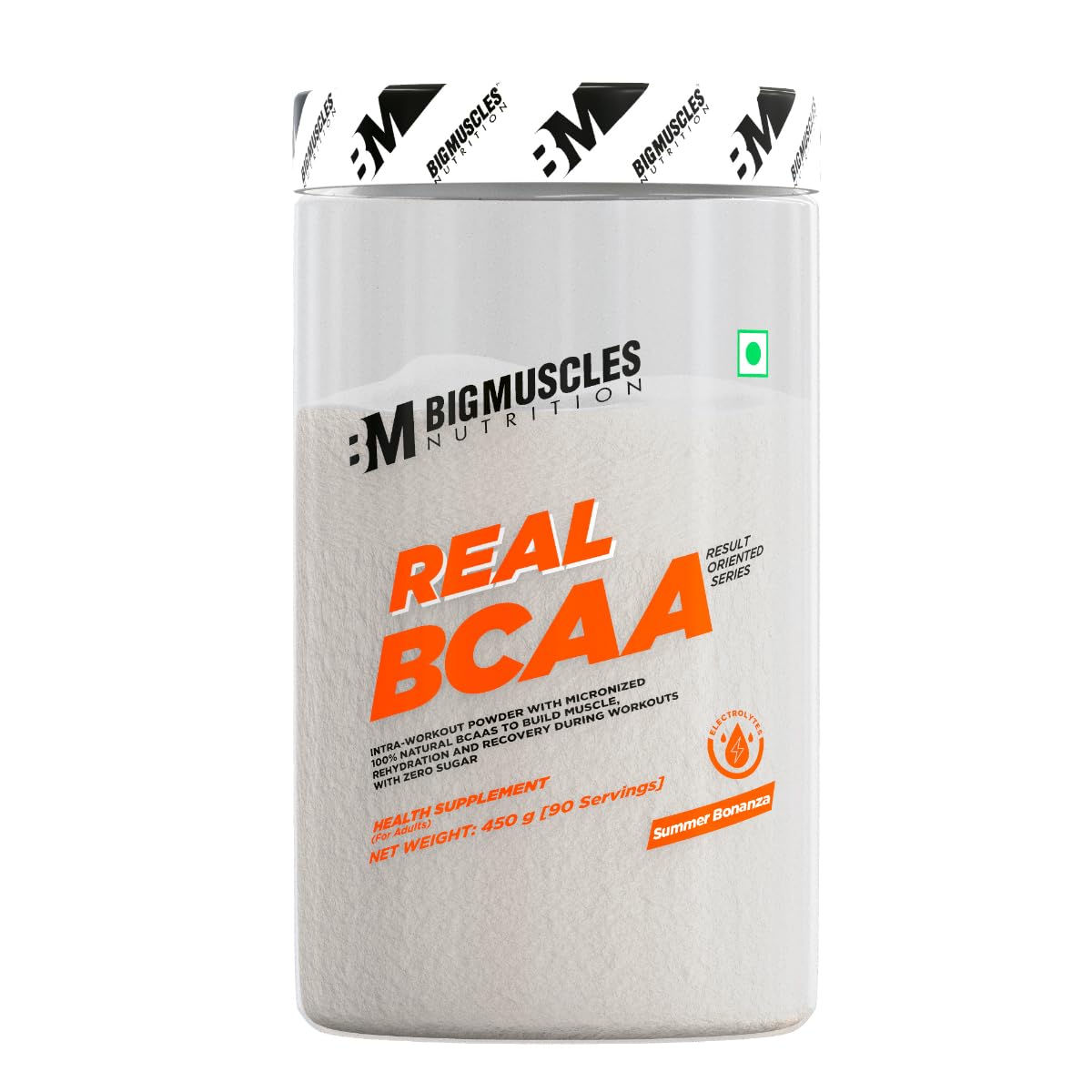 Bigmuscles BCAA Powder with Electrolytes 450g for Muscle Recovery