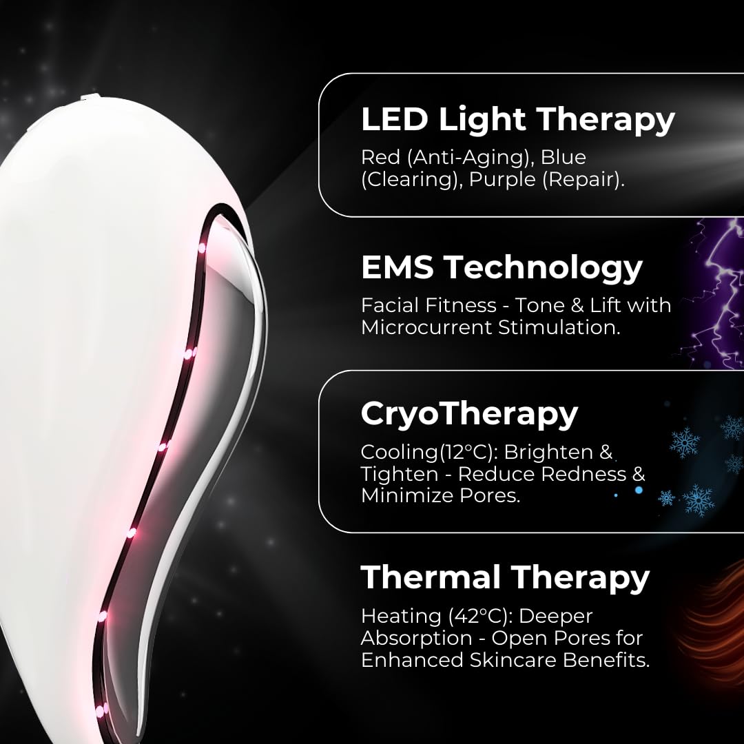 Numour G.O.A.T Smart Gua Sha Face Massager with LED & EMS Therapy