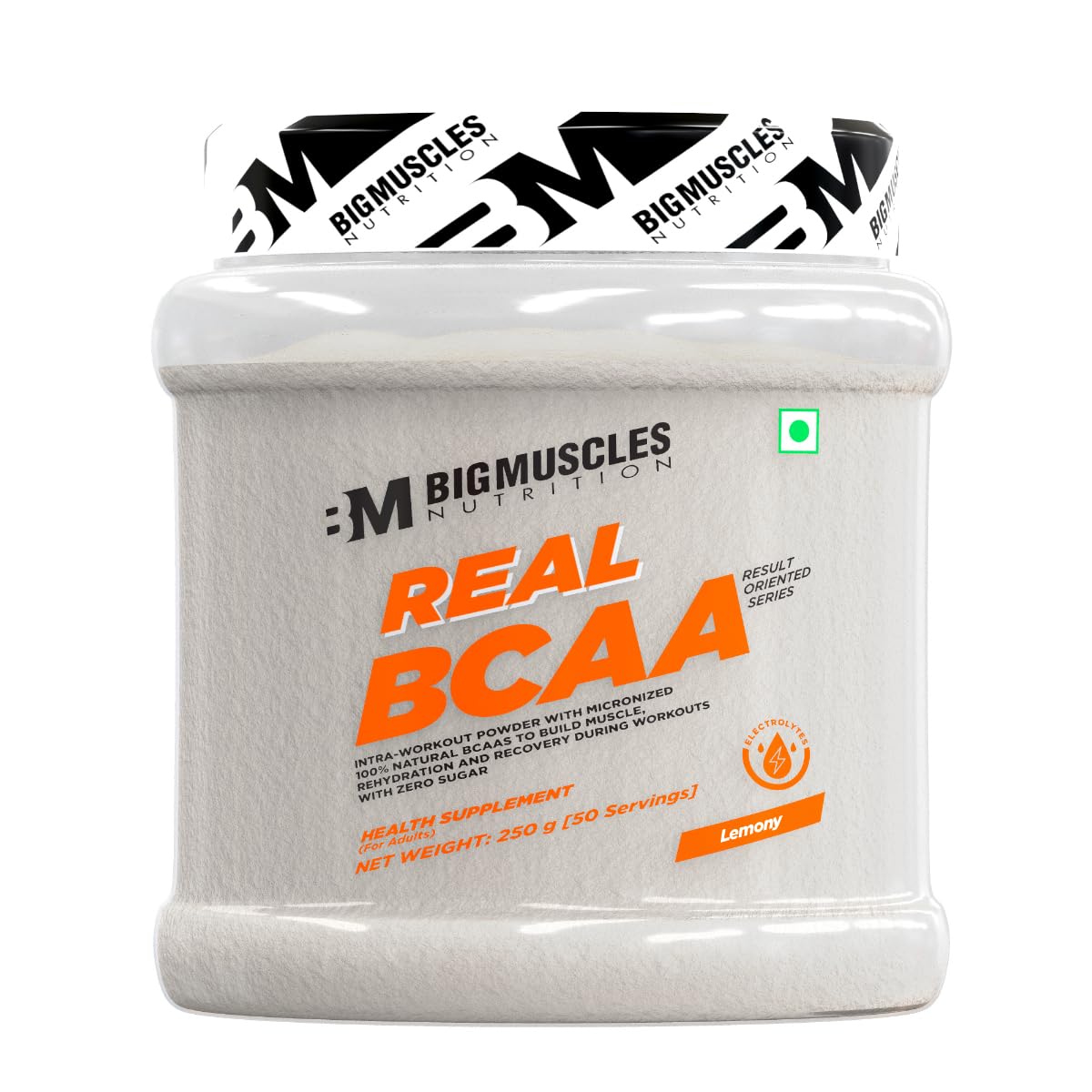 Bigmuscles BCAA Powder with Electrolytes 450g for Muscle Recovery