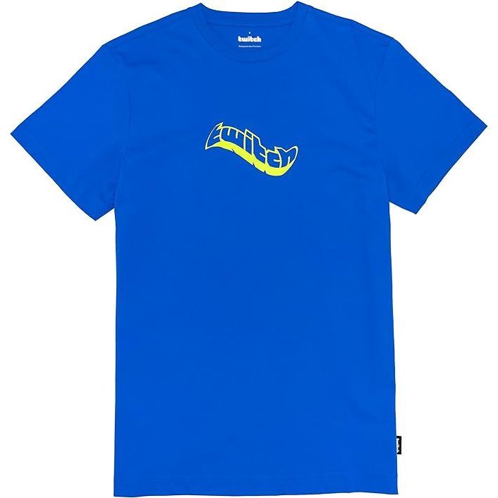 Twitch Graphic T-Shirt, 100% Cotton, Unisex, Regular fit, Electric Blue