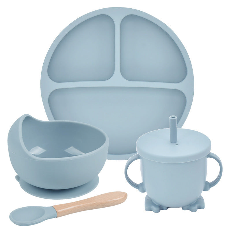 OtterPot Silicone Suction Cup Dinner Plate – Baby & Children’s Divided Plate Set, Non-Slip Design, Easy-to-Clean | Essential Feeding Tableware for Toddlers & Kids