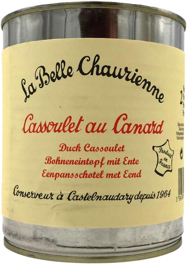 French Cassoulet With Duck - Cassoulet Au Canard La Belle Chaurienne- 840g best before 2028