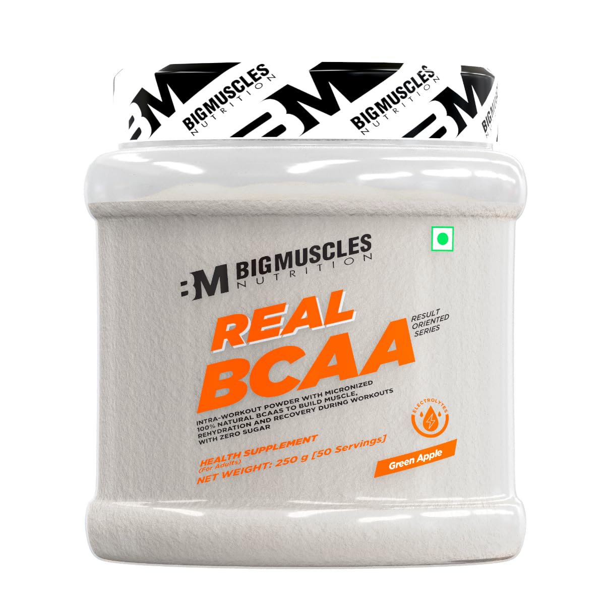 Bigmuscles BCAA Powder with Electrolytes 450g for Muscle Recovery