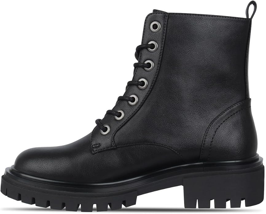 UK 5 I Saw It First Women’s Lace Up Faux Leather Biker Boots – EU 38