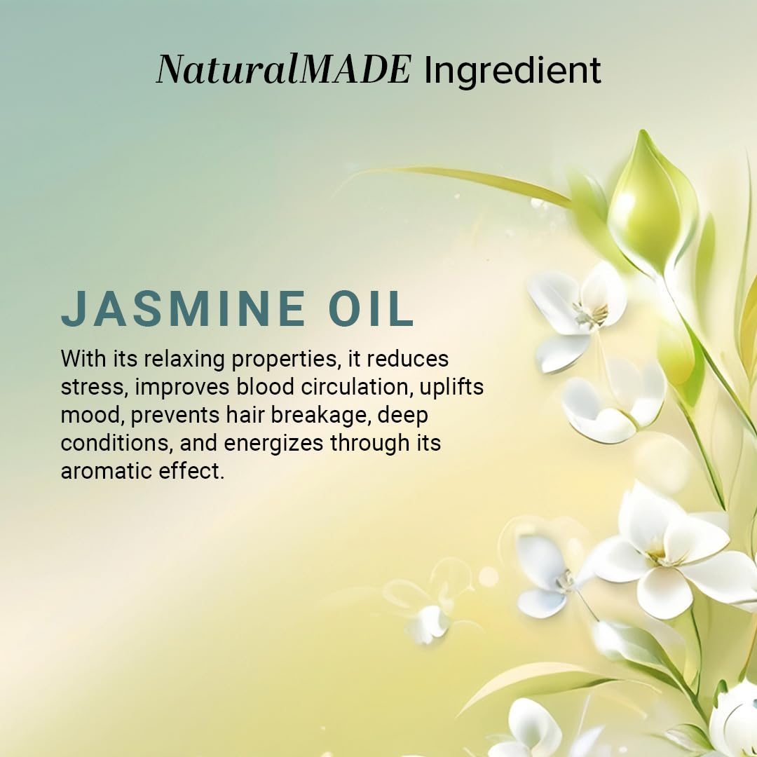 Khadi Natural Jasmine Massage Oil 210ml Stress Relief Aromatherapy