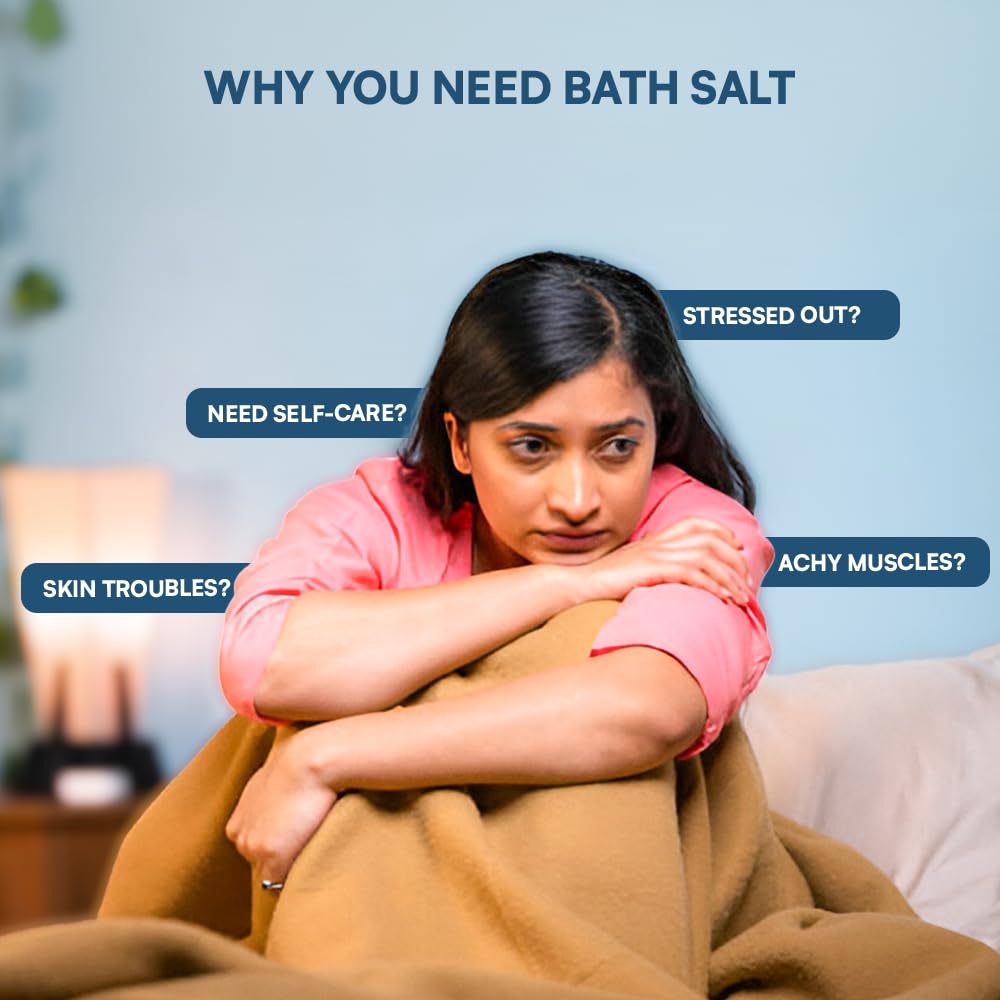 Bubble Me Bath Salt Epsom Pink Blend Aromatherapy Soothing Hydration