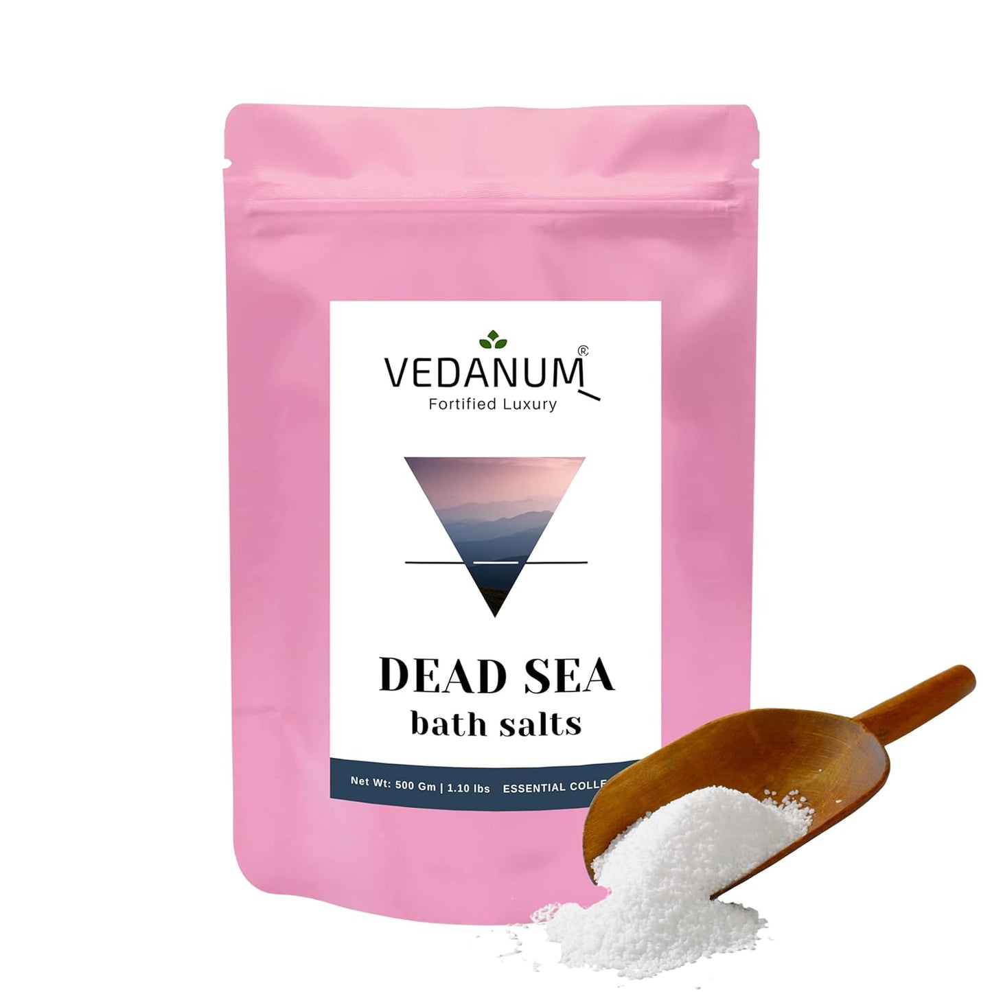 Vedanum Rose Geranium Bath Salt 200g for Relaxation & Skin Care