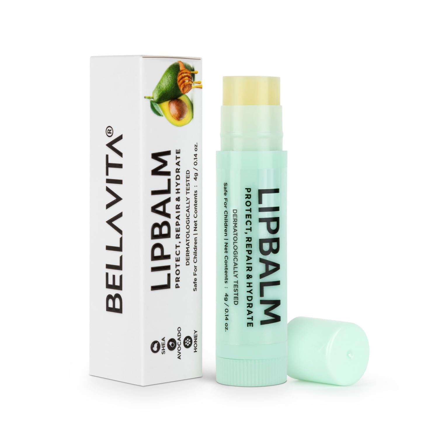 Bella Vita Organic Lip Balm with Shea Butter & Avocado for Dry Lips 4g