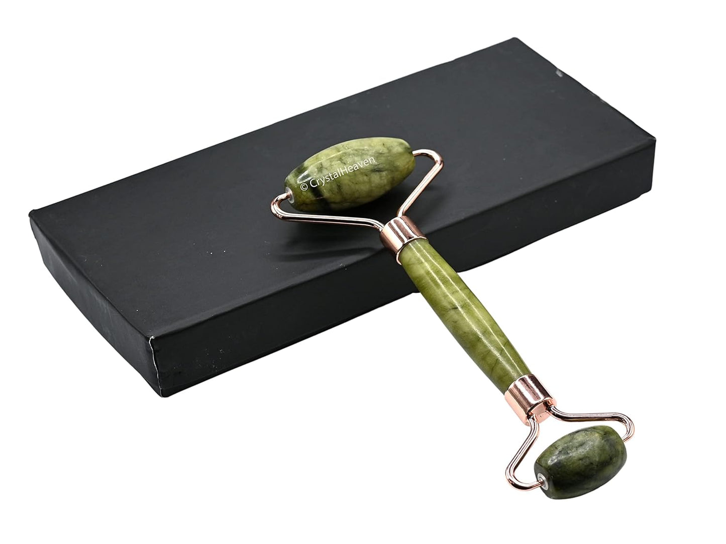 Green Jade Face Roller & Gua Sha Set for Women - Crystal Heaven Certified