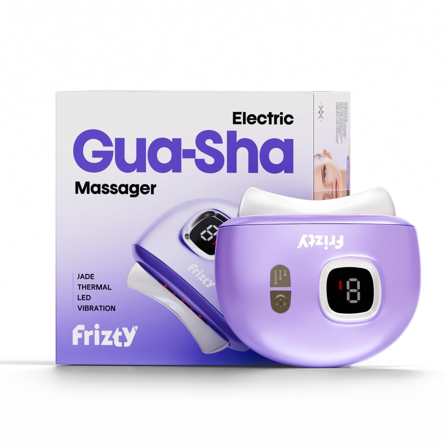 Frizty Electric Gua Sha Massager 9 Modes Red Light & Heat Therapy