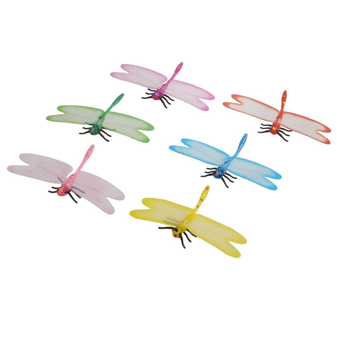 Black Dragonfly With Diamante Detail, Mesh Wings And Clip On Back - 9cm Decorative Dragonflies