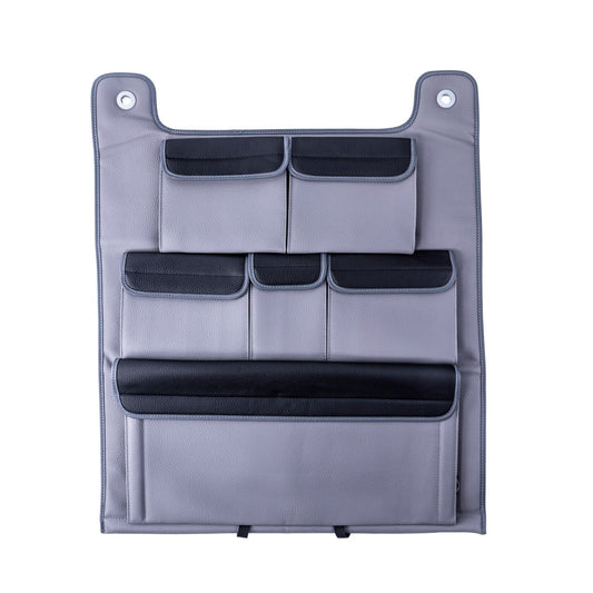 For VW T5 / T5.1 Transporter Double Back Seat Organiser – Grey with Black Lids | Van-X