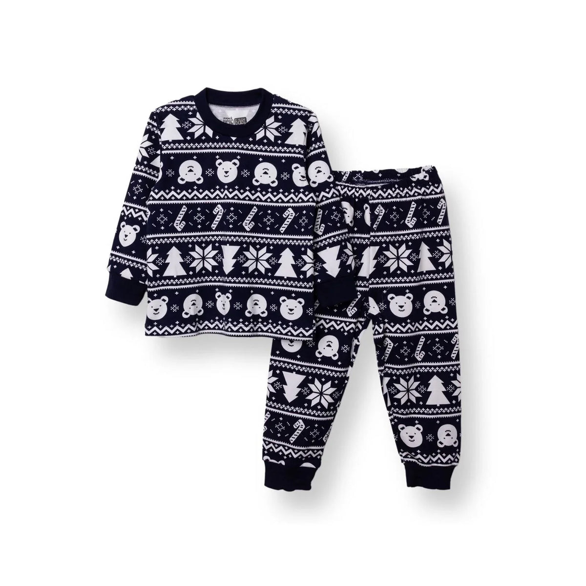 HelloBaby Christmas Print Long Sleeve Baby Pyjama Set (3-6 Months to 4 Years)