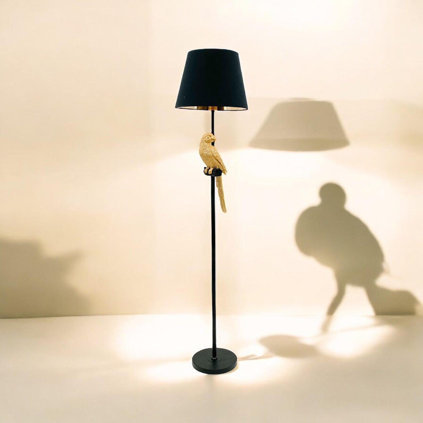164X37X37CM FLOOR LAMP 15" BLACK SHADE