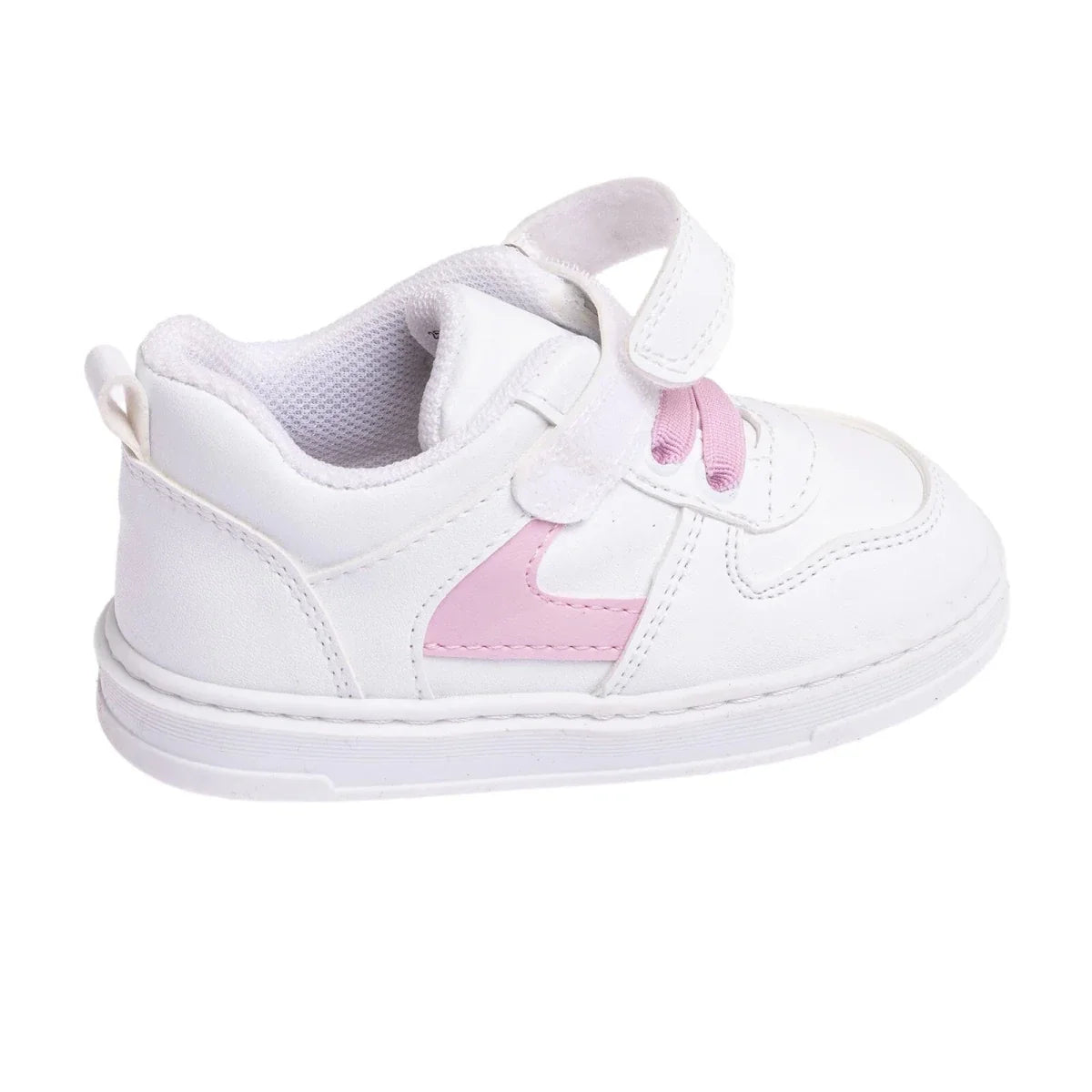 HelloBaby Touch-Fastening Faux Leather Baby Trainers