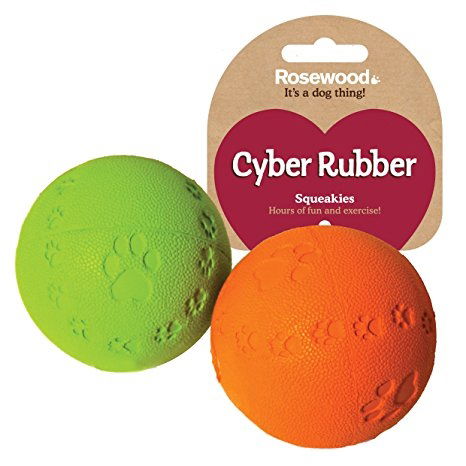 Cyber Rubber Squeak Ball - Case of 3