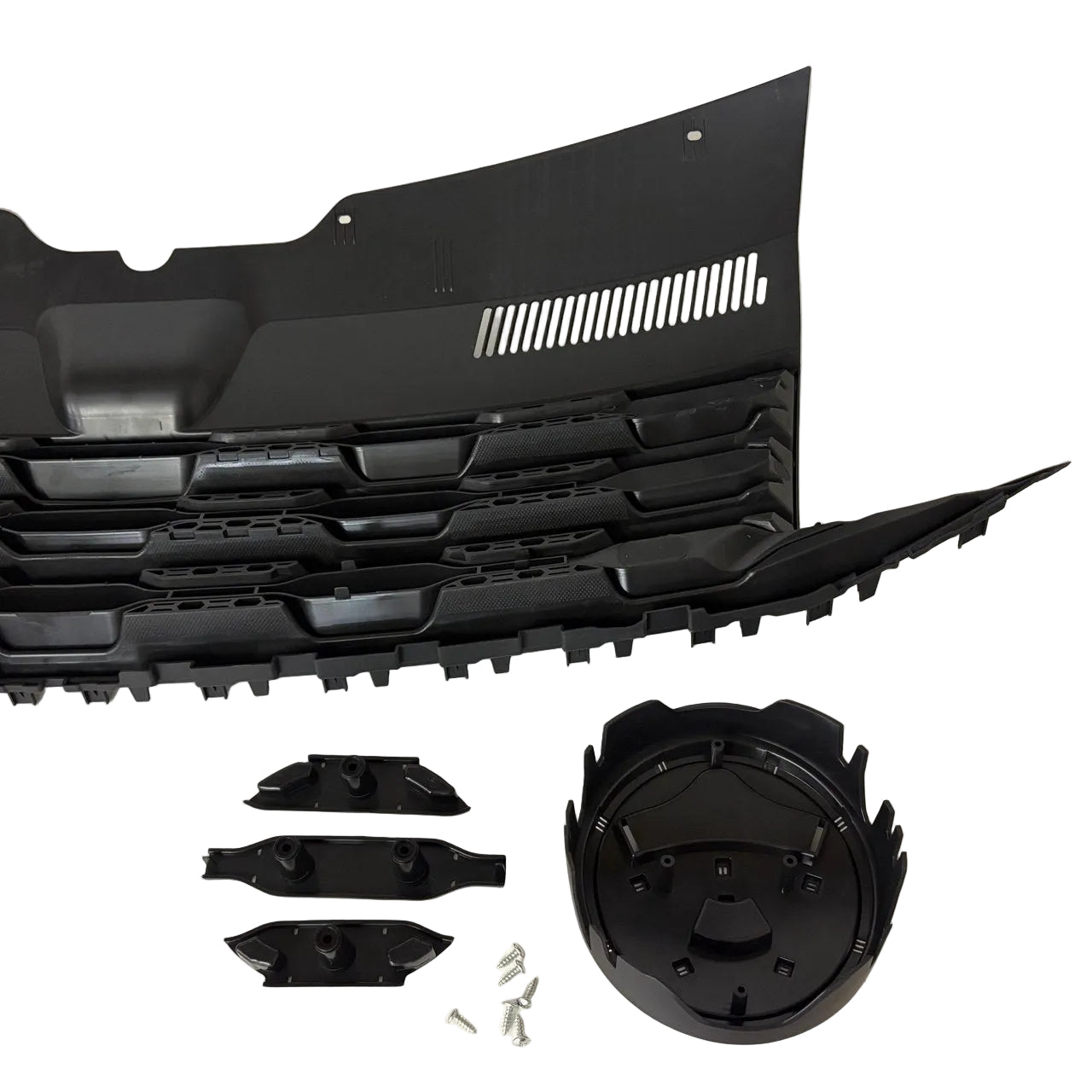 For VW T6 Front R-Line Badgeless Grille - Matte Black