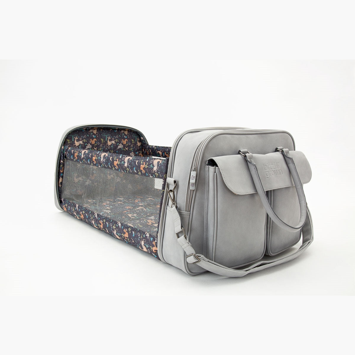 Bizzi Growin Baby Travel Crib and Changing Bag POD ® - Vegan Leather