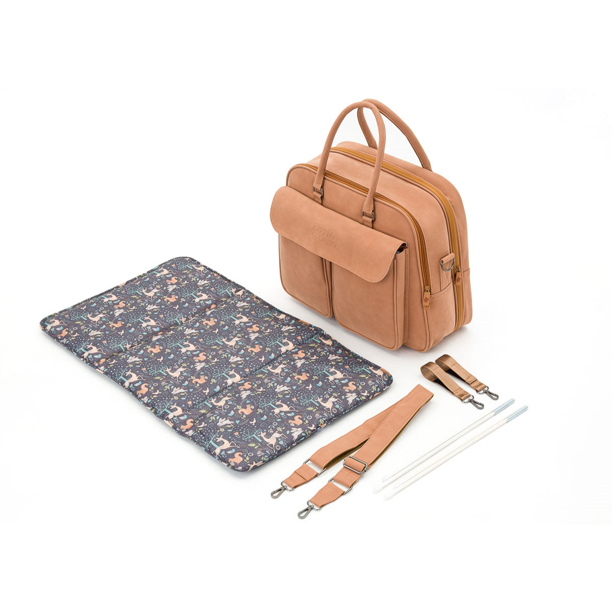 Bizzi Growin Baby Travel Crib and Changing Bag POD ® - Vegan Leather