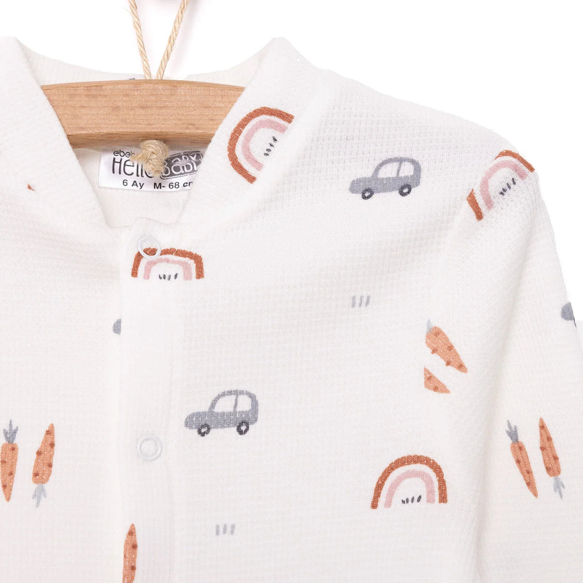HelloBaby Long Sleeve Baby Sleepsuit with Feet (Newborn to 9 Months)