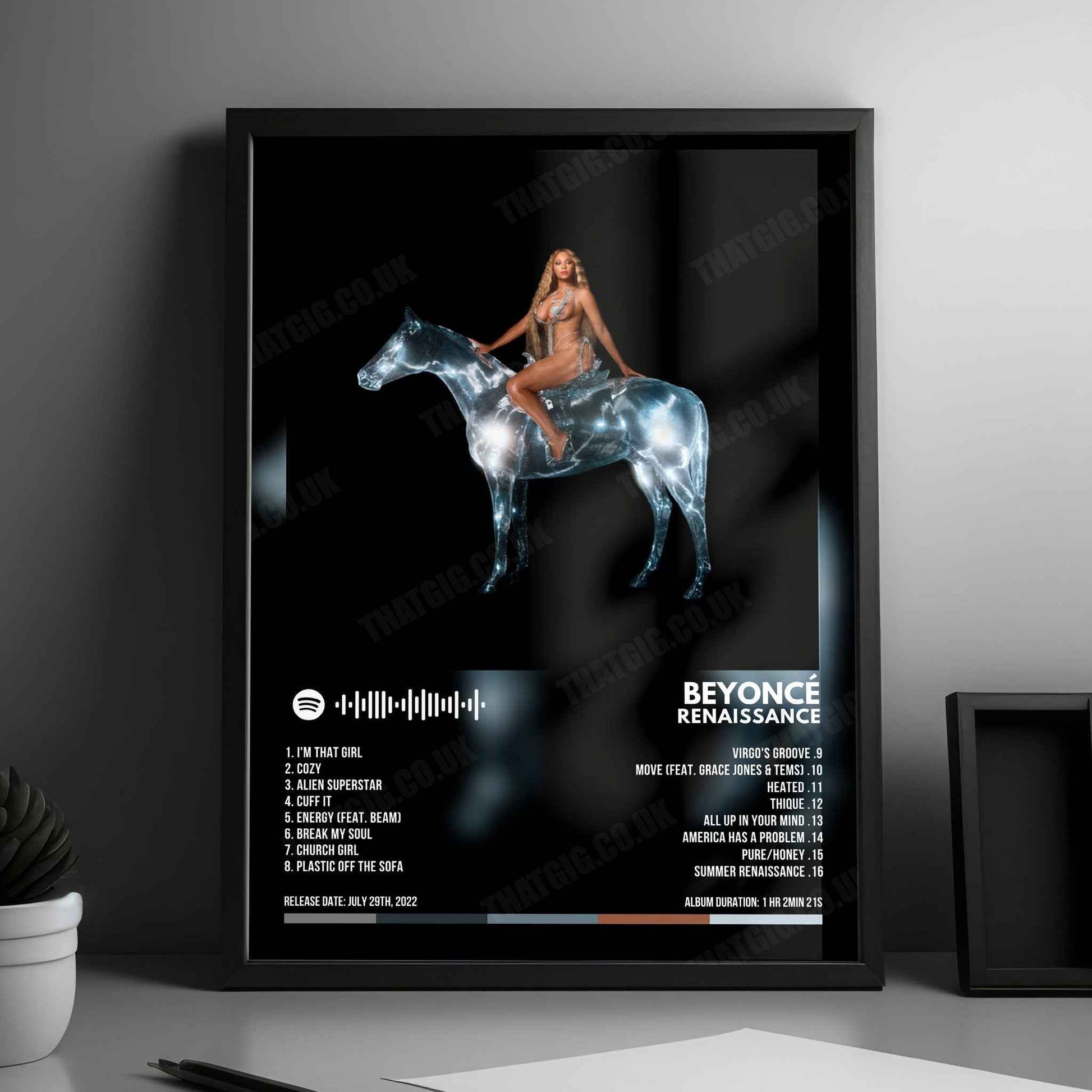 Beyoncé "RENAISSANCE" Album Cover Poster - with Complete Tracklist