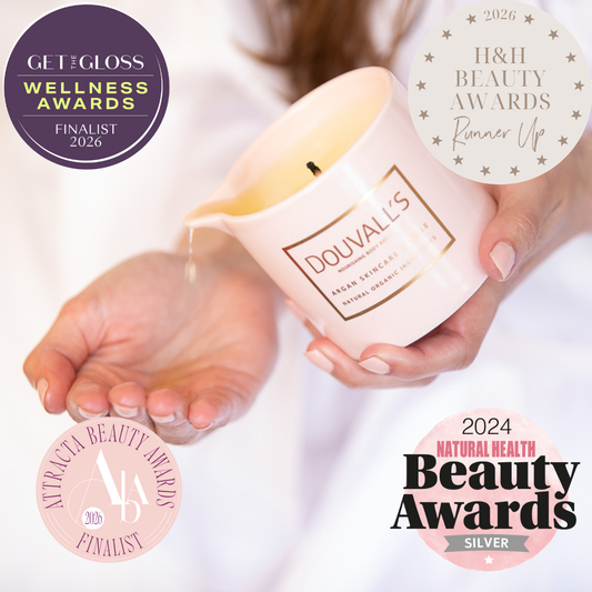 Argan Massage Candle - Orangery Orchard 180g | Intensely Nourishing and Hydrating Body Treatment