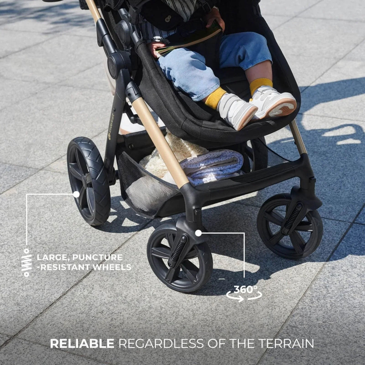 Kinderkraft Moov 2 3-in-1 Travel System - Black