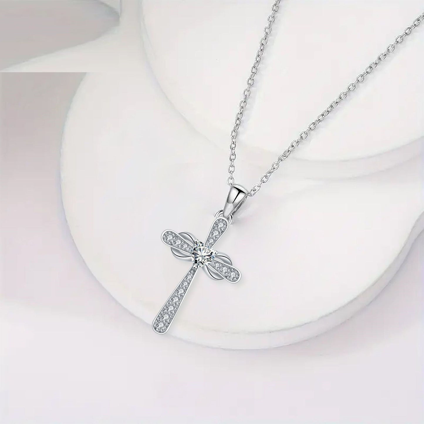 Cross Pendant Necklace Valentine's Day Gift